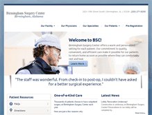 Tablet Screenshot of birminghamsurgerycenter.com
